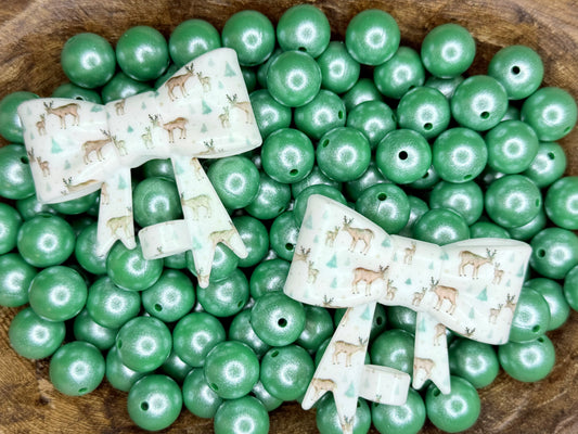 Opal Woodland Fawn Forest strawtopper bows •Exclusive•