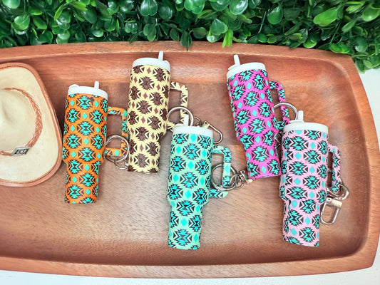 Aztec collection of mini tumbler keychains - EXCLUSIVE