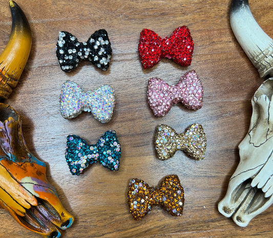 Rhinestone acrylic bows