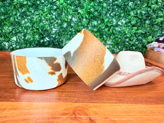 Multi-cowhide tumbler boots