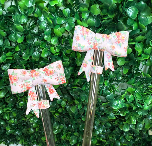 Spring Fling Floral strawtopper bows