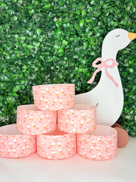 Pink Goose printed tumbler boots •Exclusive•