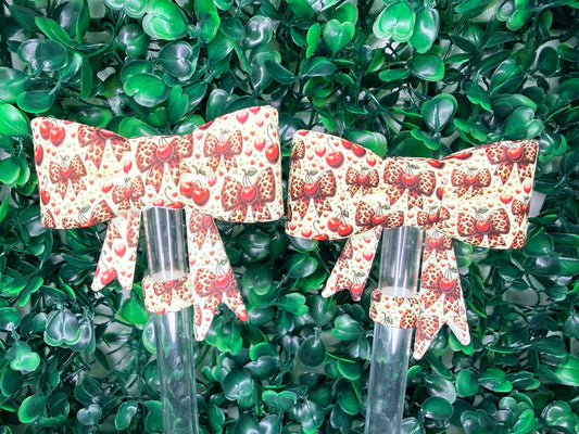 Wild Cherry Strawtopper bows •Exclusive collab•