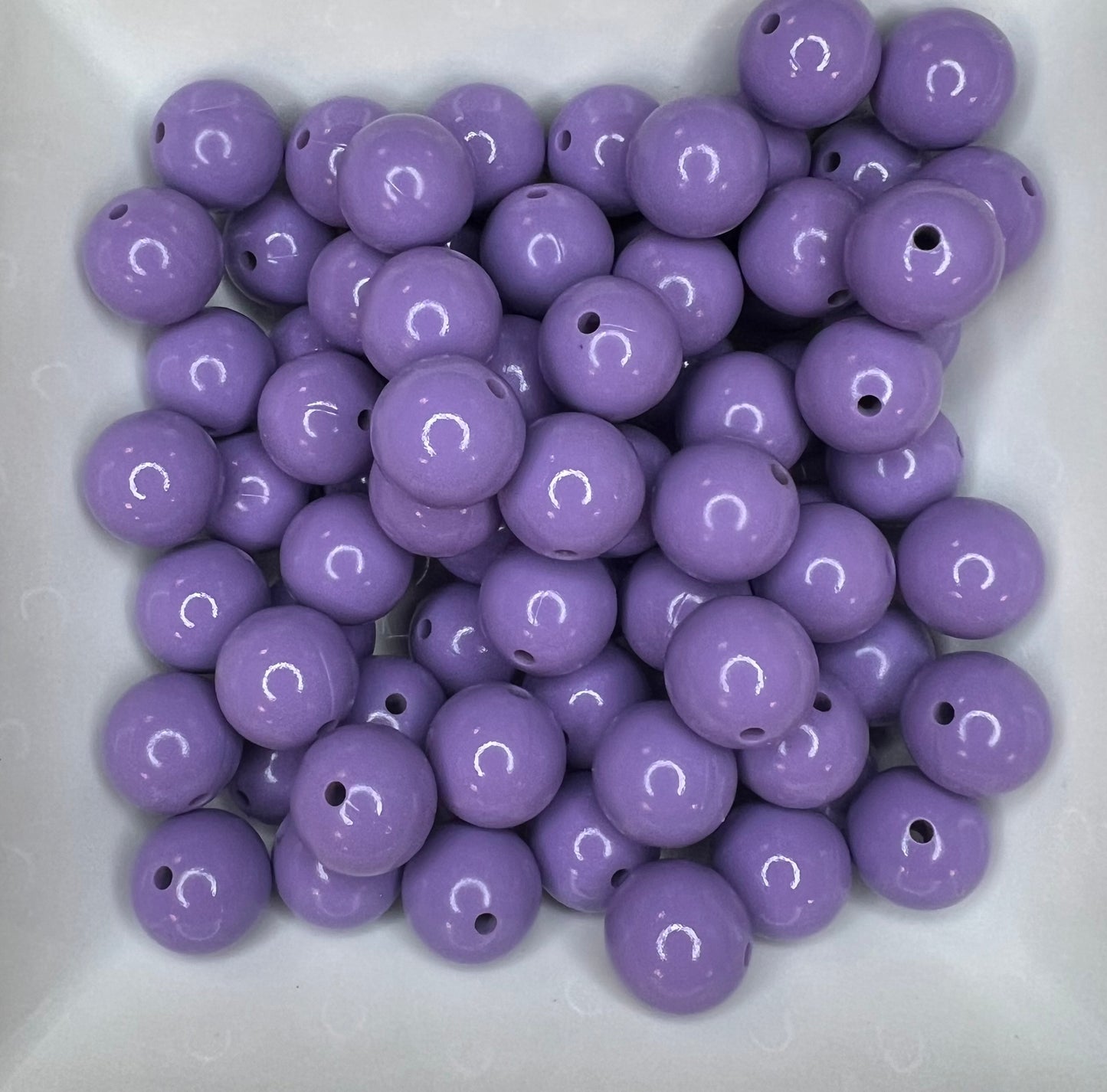 15mm Dusty Purple Liquid bead