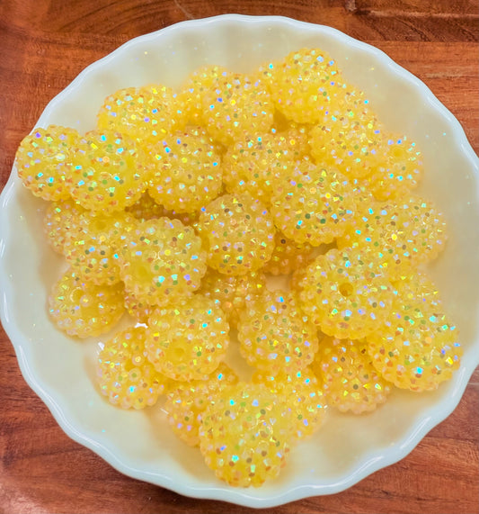 20mm Sparkle Sunbeam acrylic beads