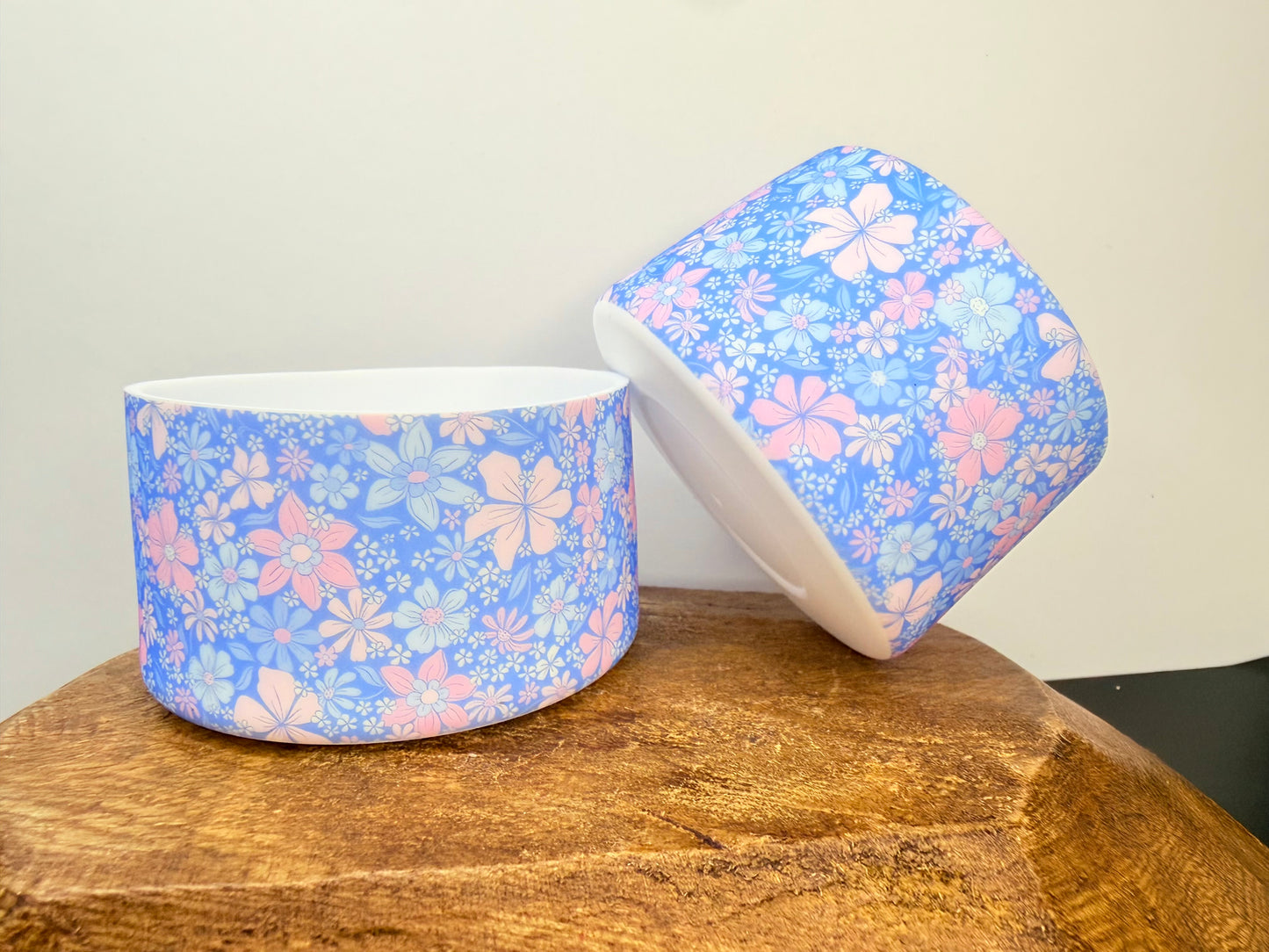 Blue floral daydream printed tumbler boot •Exclusive•
