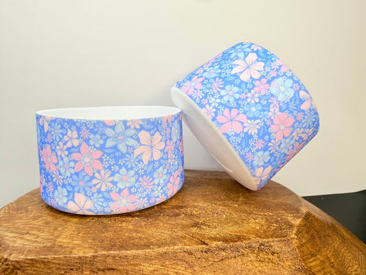 Blue floral daydream printed tumbler boot •Exclusive•