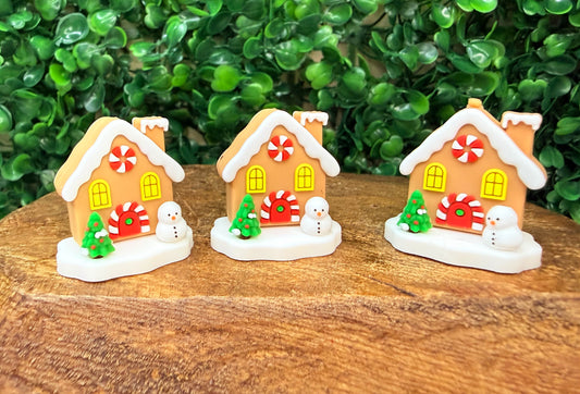 3D Silicone Gingerbread House focal