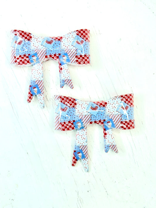 Liquid USA patchwork Bow Focal