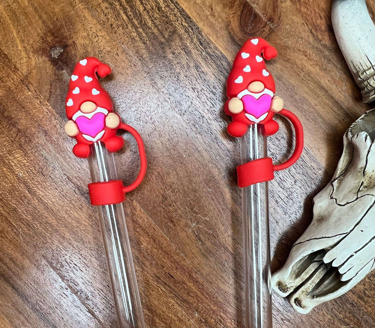 Valentine’s Day Gnome Strawtoppers (2 colors)