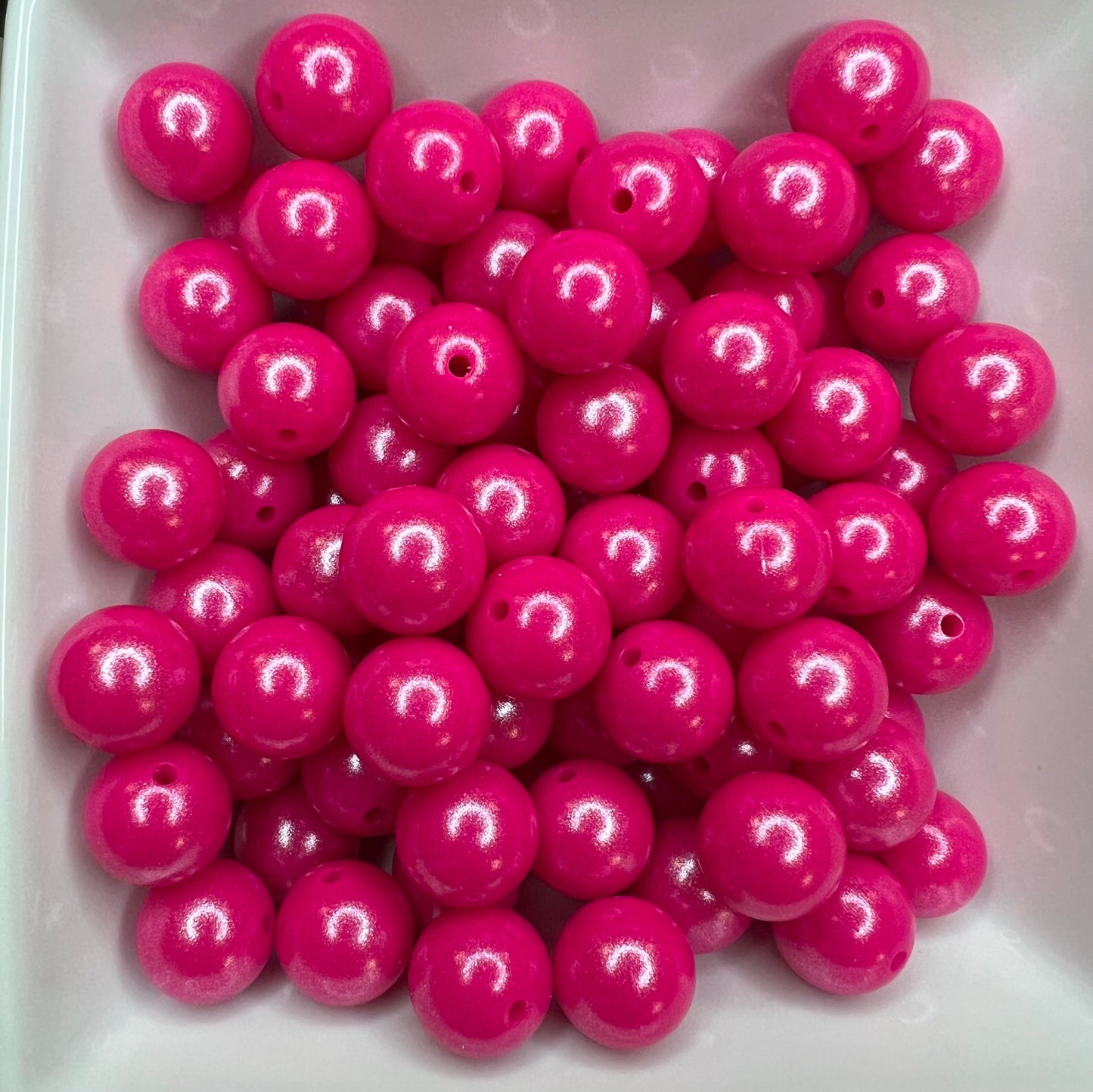 15mm Opal hot pink bead EXCLUSIVE