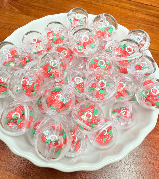 16mm Strawberry shaker acrylic Beads