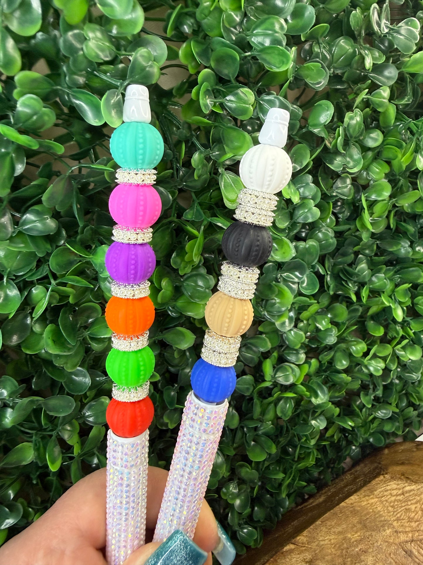 15mm Embossed silicone beads •Exclusive•