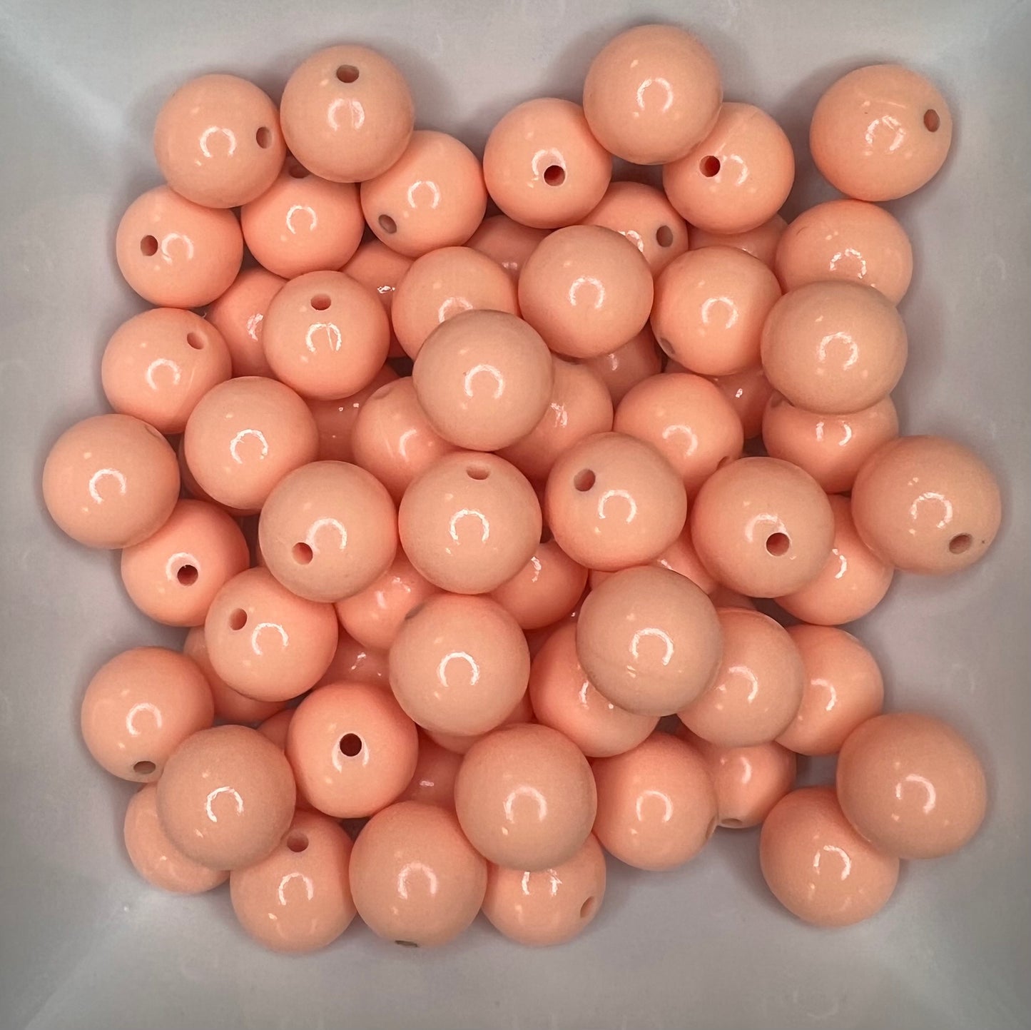 15mm Salmon liquid bead