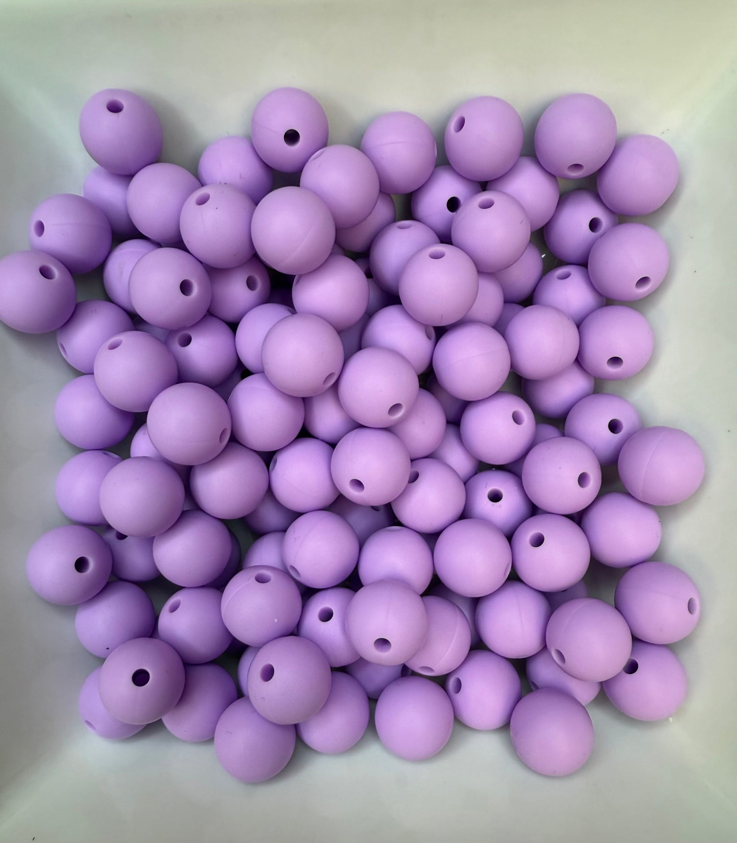12mm Lavender silicone bead