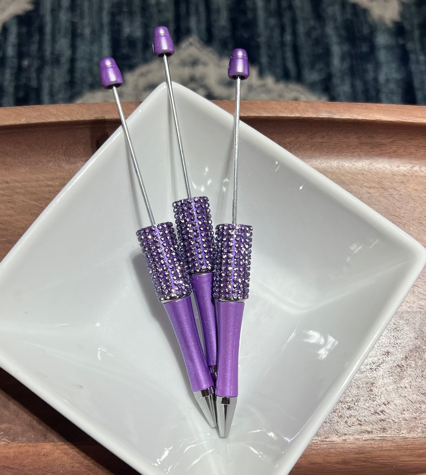 Rhinestone beadable pens