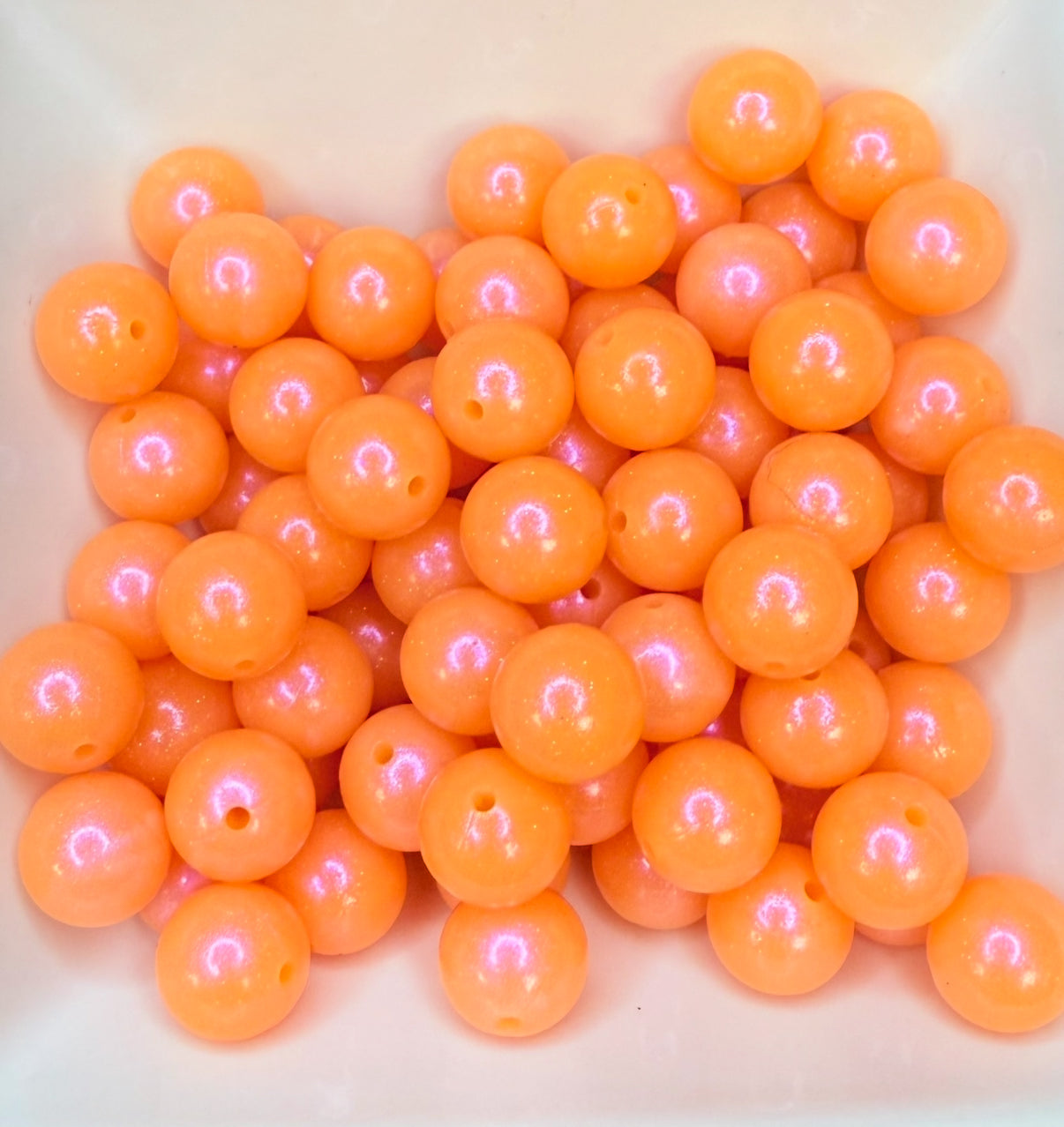15mm Opal Glitter Summer silicone beads