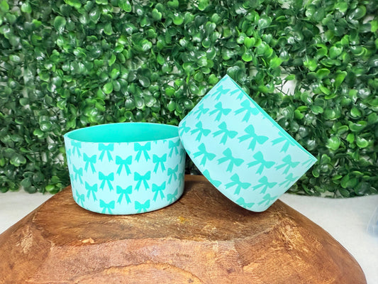 Teal •Bow Pop• tumbler boot •Exclusive•