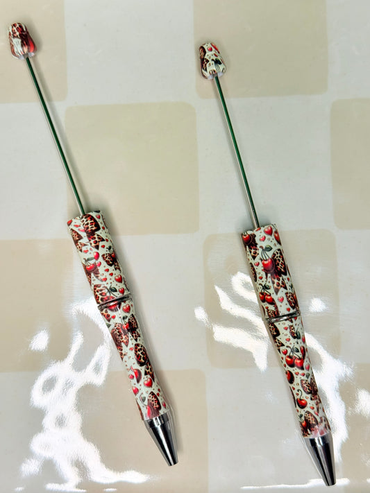 Wild Cherry print beadable pens •Exclusive collab•