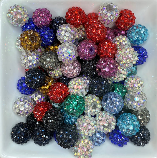16mm Rhinestone mix (pack of10)
