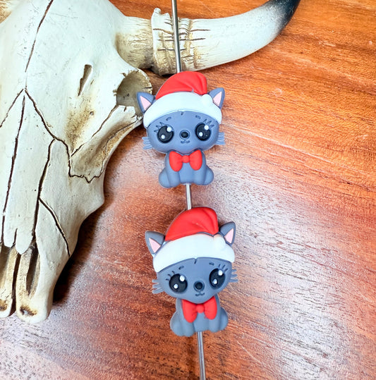 3D Christmas kitten Focal