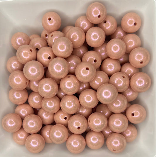 15mm Opal peach bead