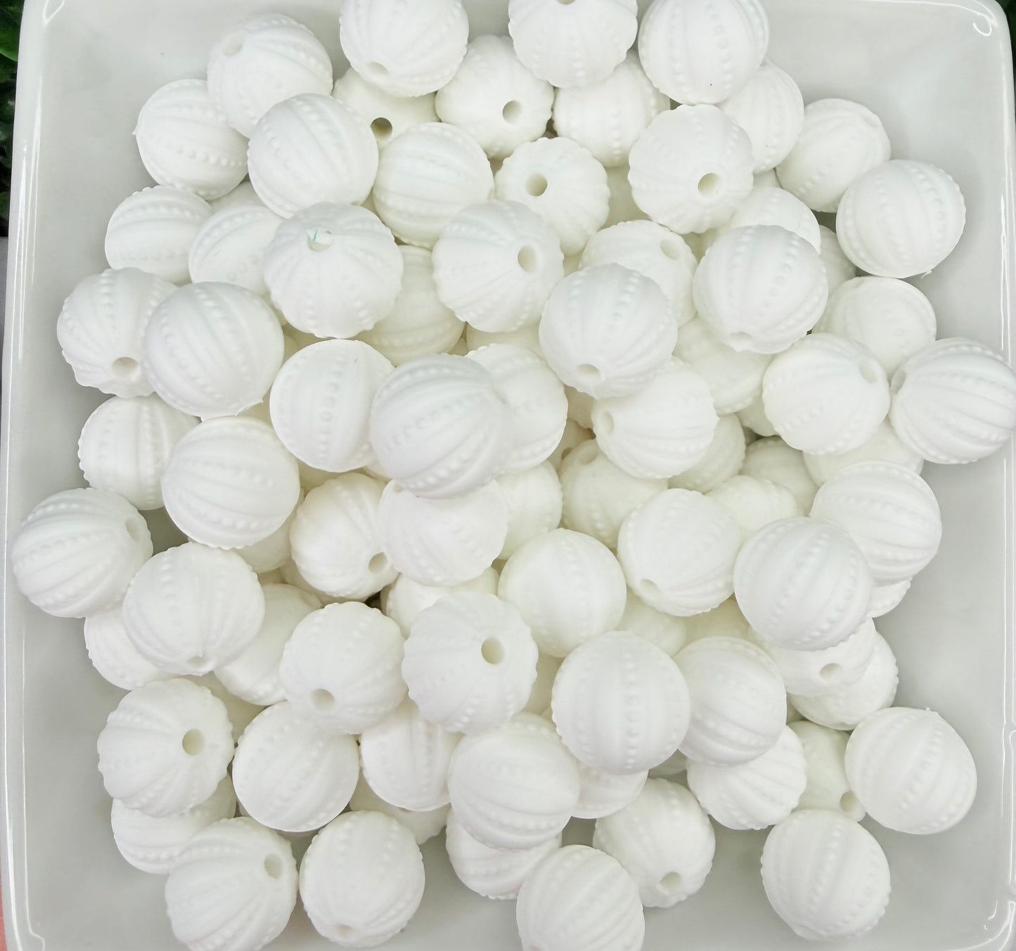 15mm Embossed silicone beads •Exclusive•