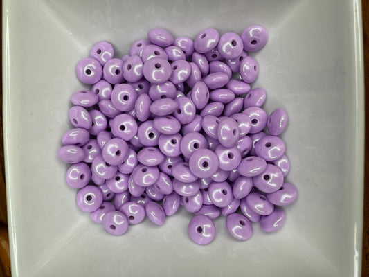 12mm Opal light lavender lentils