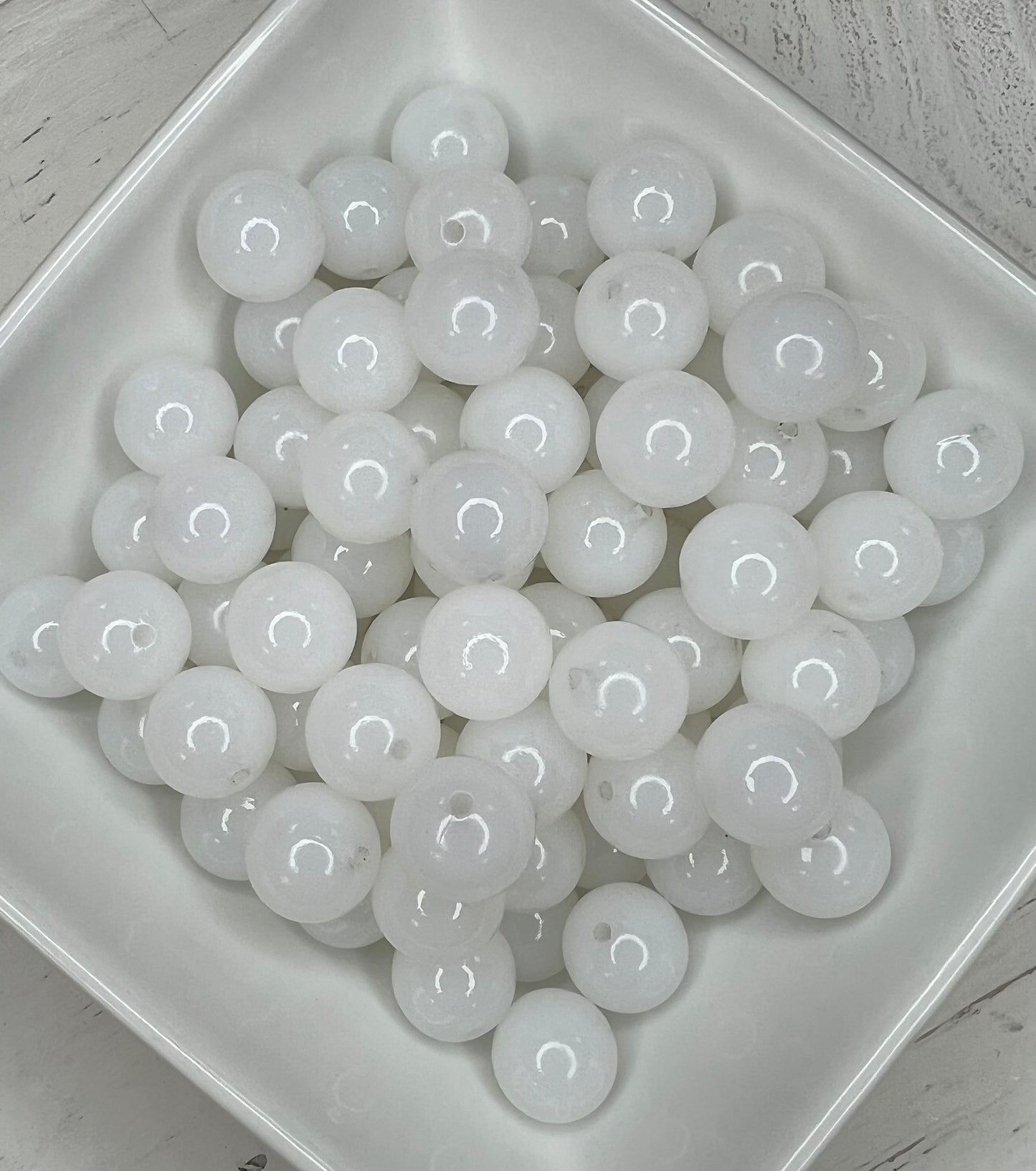 15mm Clear silicone beads