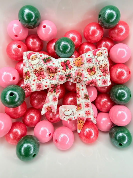Christmas postage cuties strawtopper bows •Exclusive collab•