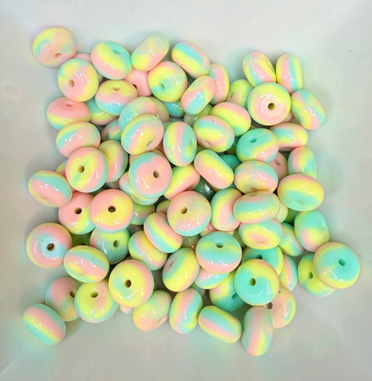 14mm liquid pastel cotton candy abacus (pack of 5)
