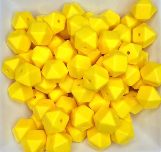 14mm Yellow hexagon