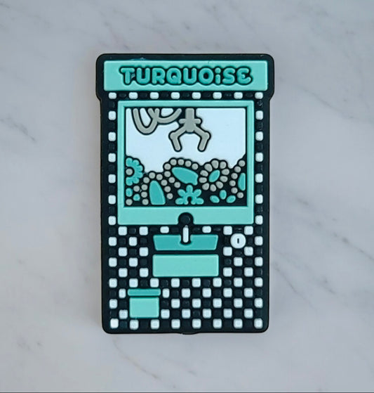 Turquoise checkered claw machine focal EXCLUSIVE