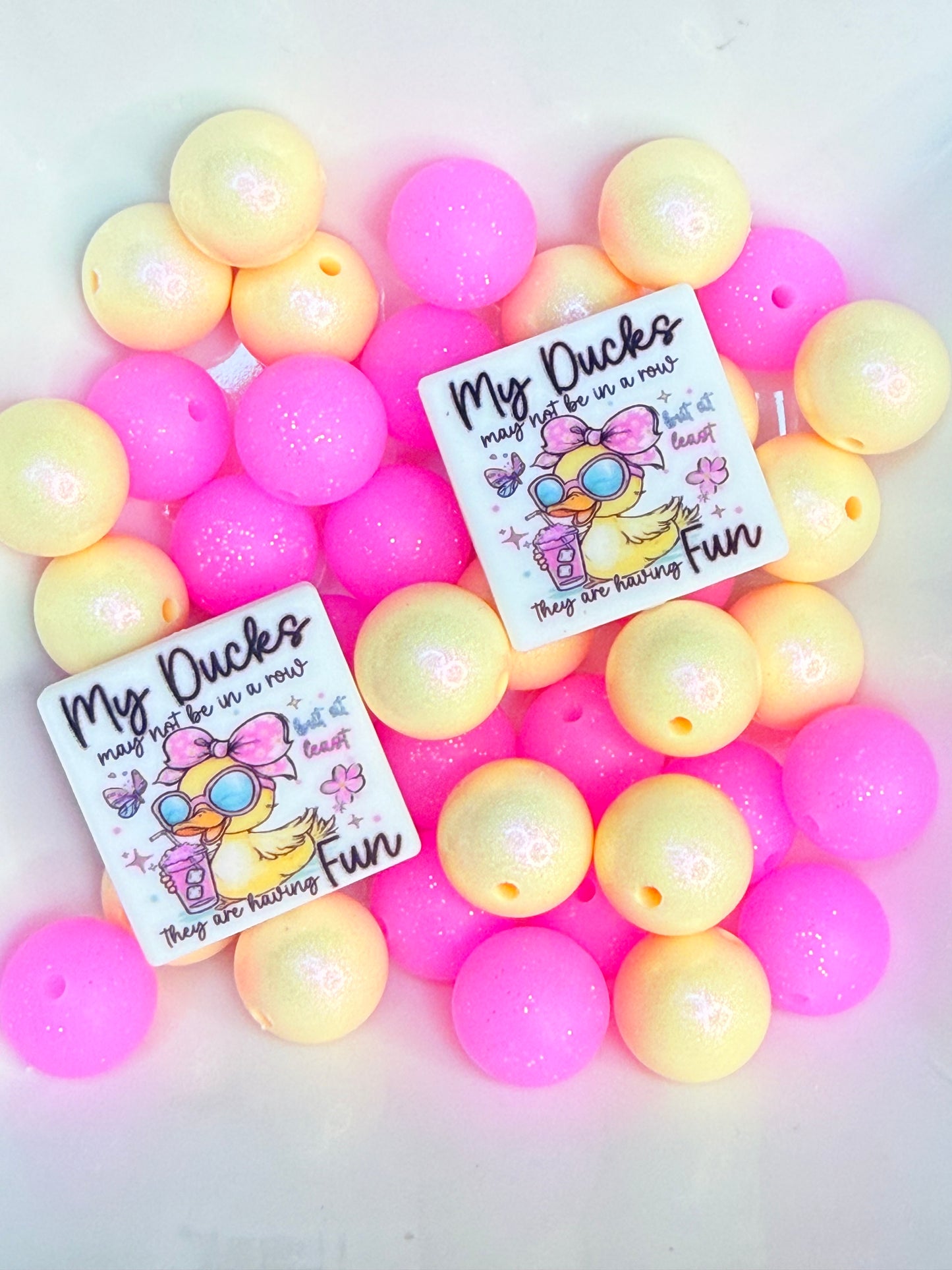 My Ducks may not be in row but they are having fun Focal