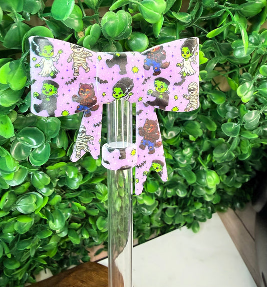 Monster Mash strawtopper bow •Exclusive•
