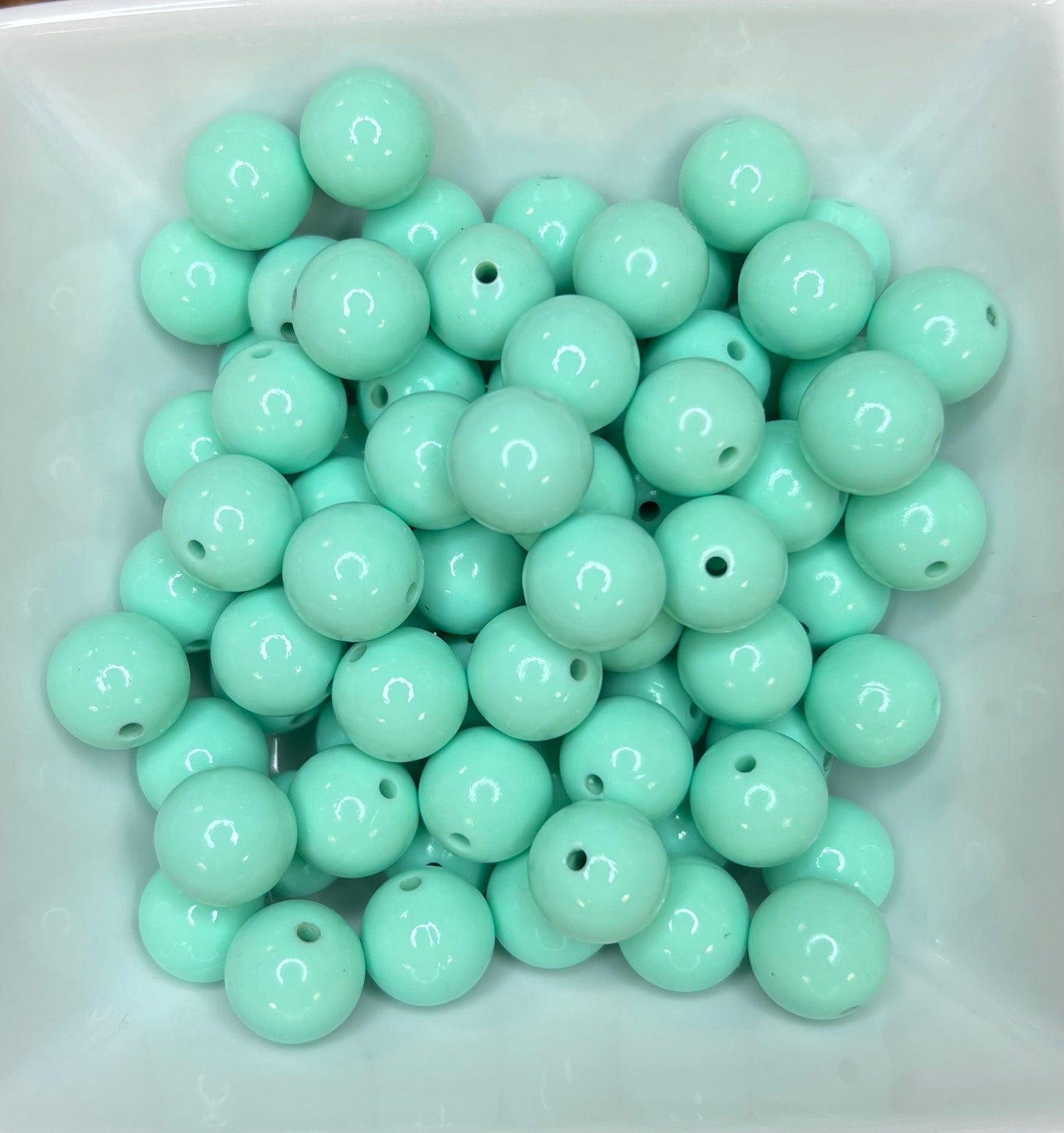 15mm Mint Liquid bead