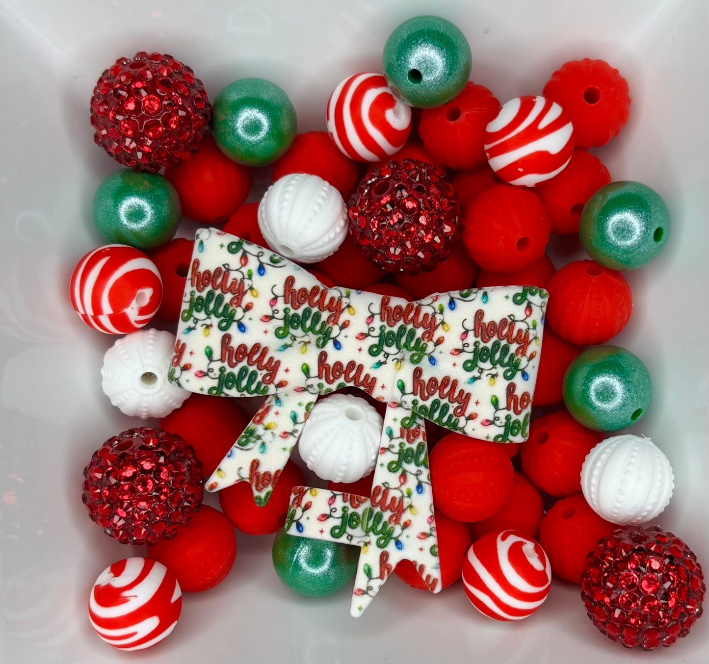 Holly Jolly Strawtopper bows •Exclusive collab•