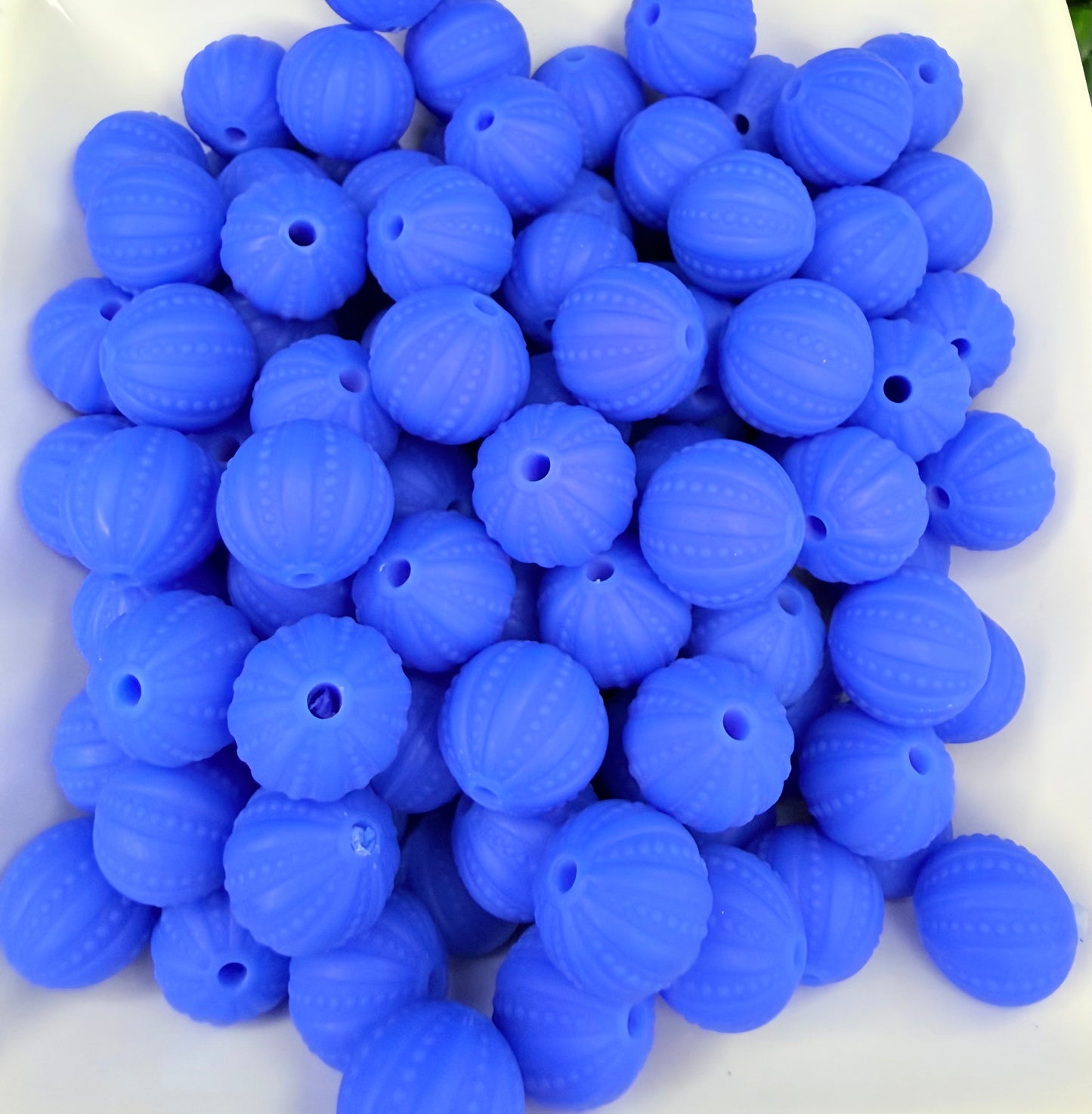 15mm Embossed silicone beads •Exclusive•