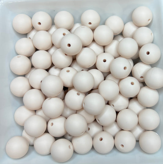 15mm Simply Ivory bead