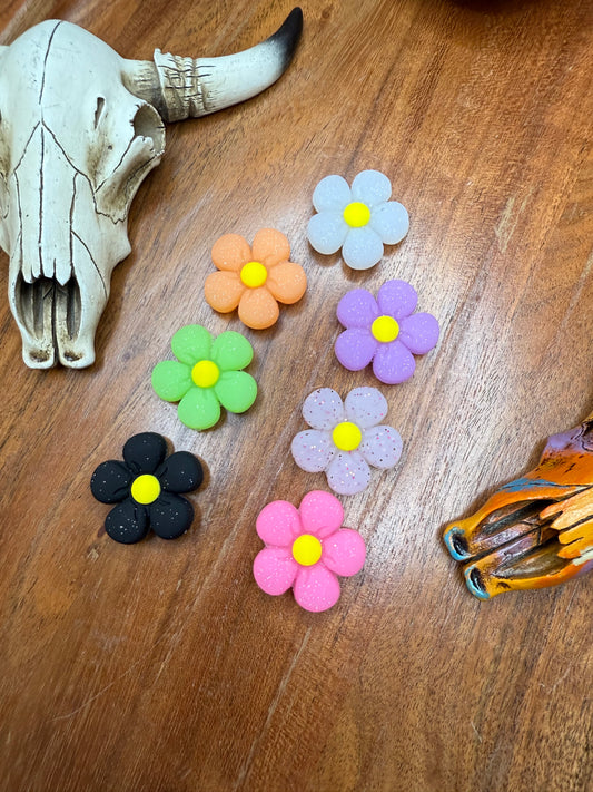 Glitter flower focal