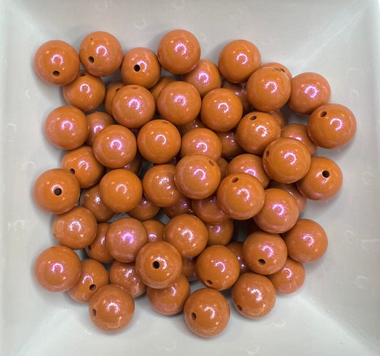 15mm Opal Rust orange bead