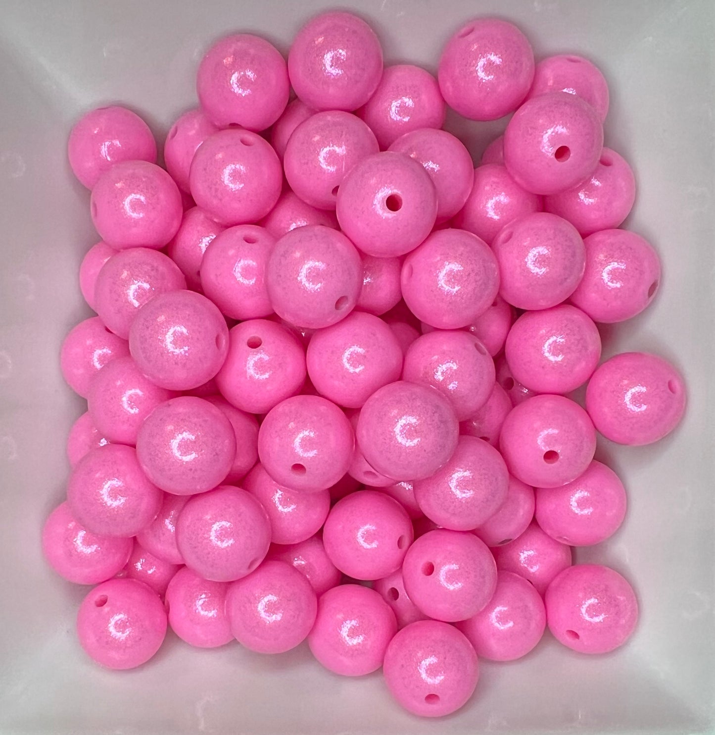 15mm Opal Bubble Gum beads