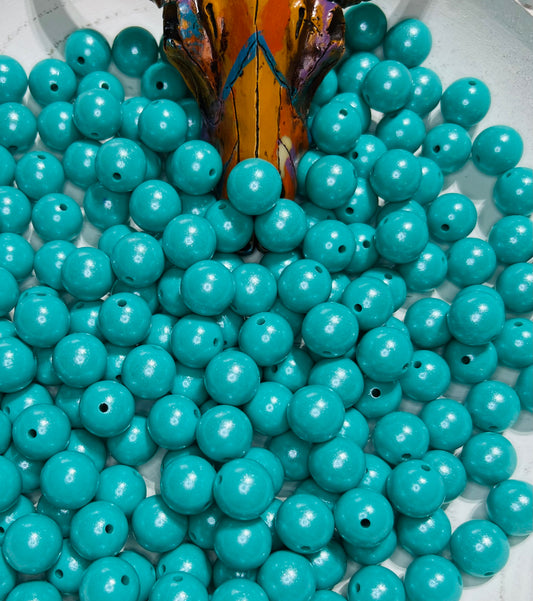15mm Opal Turquoise bead