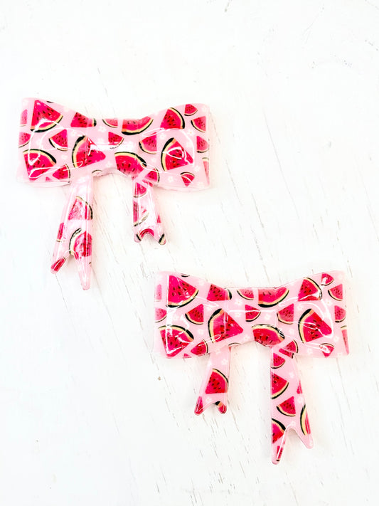 Liquid Watermelon Bow Focal