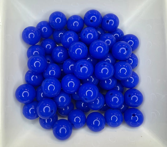 15mm liquid classic blue bead