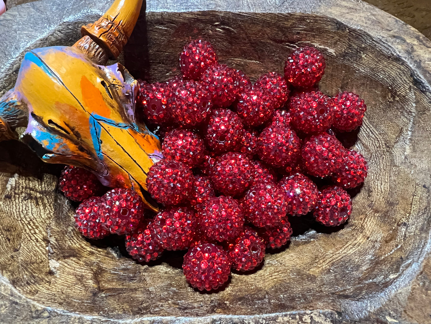 20mm Classic Red Acrylic bead