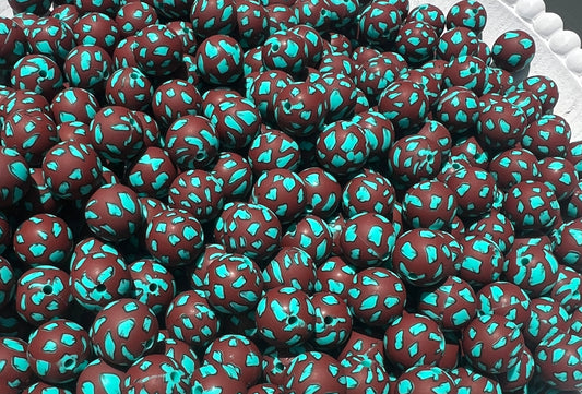 15mm Desert Rock silicone beads (pack of 5) EXCLUSIVE