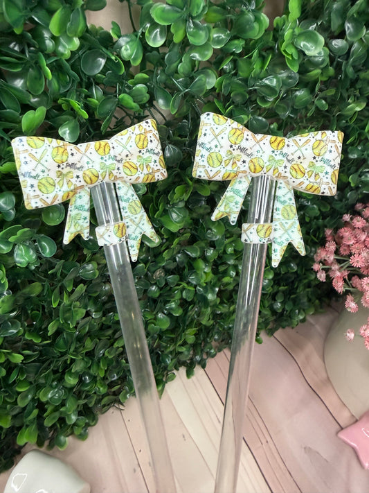 Opal Softball bow strawtoppers Exclusive