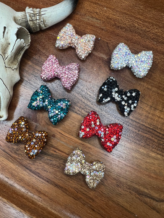 Rhinestone acrylic bows