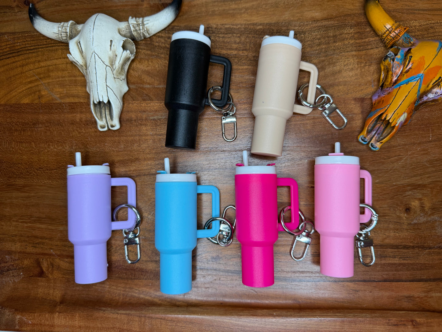 Mini solid tumblers keychains